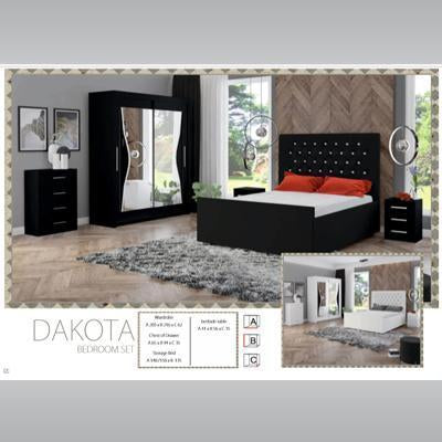 BLACK DAKOTA BEDROOM SET