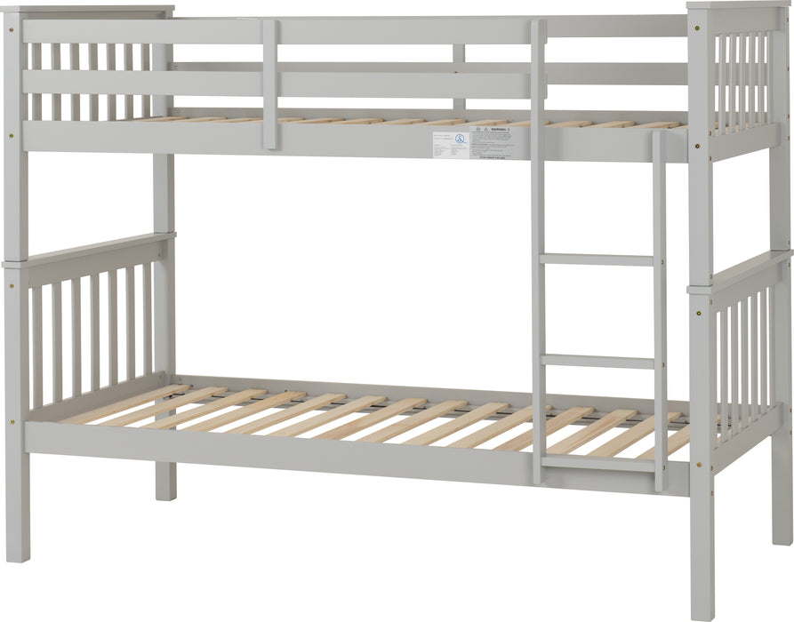 Erin 3' Bunk Bed Light Grey