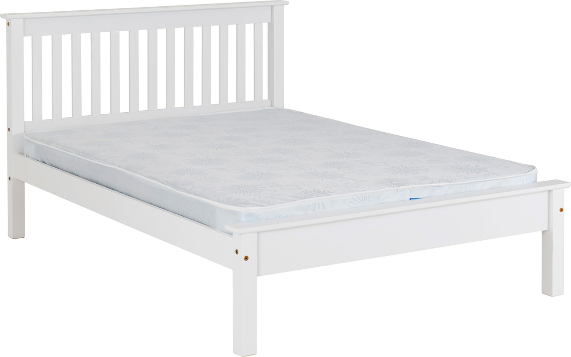 Monaco 5' Bed Low Foot End White